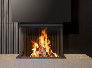 Wood fire - W66/48S - 3-sided model by KALFIRE