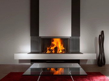 Wood fire - W90/47S - 3-sided model by KALFIRE