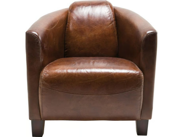 CIGAR LOUNGE - Club cowhide armchair by KARE Design
