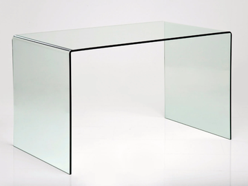 CLEAR CLUB - Rectangular crystal writing desk by KARE Design
