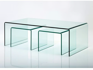 CLEAR CLUB - Rectangular glass coffee table by KARE Design
