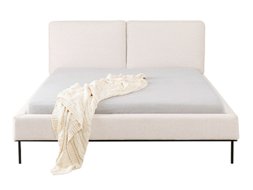 EAST SIDE - Fabric double bed with upholstered headboard by KARE Design
