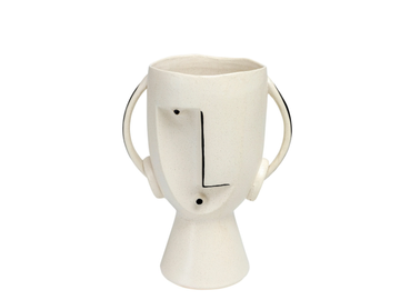 FACE POT - Ceramic vase by KARE Design