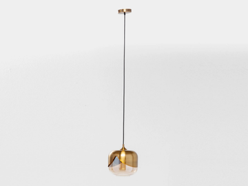 GOLDEN GOBLET - LED glass and steel pendant lamp by KARE Design