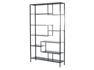 LOFT - Open glass and steel shelving unit by KARE Design