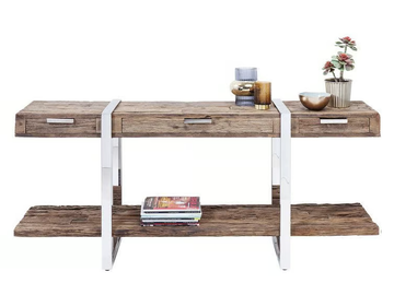 RUSTICO - Rectangular reclaimed wood console table with drawers by KARE Design