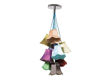 SALOON FLOWERS 9 - Fabric pendant lamp by KARE Design