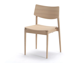 A-DC01 - Stackable wooden dining chair by KARIMOKU