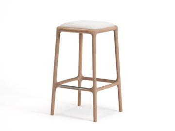 NF-BS01 - Upholstered wooden barstool by KARIMOKU