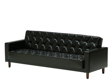SLEEPING SOFA - 3 seater vinyl leather sofa bed by KARIMOKU