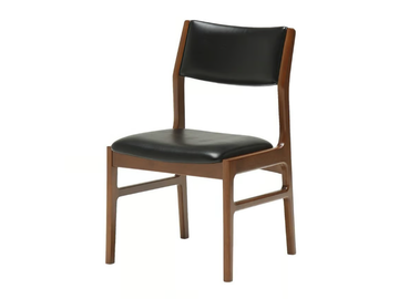 Upholstered chair - Upholstered vinyl leather chair by KARIMOKU