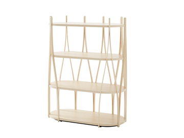 ALVA - Open solid wood shelving unit by Karl Andersson