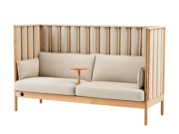 ONDULÉ - 3 seater high-back wooden sofa by Karl Andersson