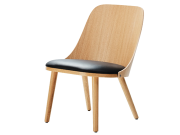 SANDER CONFERENCE - Wooden chair with integrated cushion by Karl Andersson