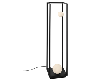 ABACHINA - LED aluminium floor lamp with tray by Karman