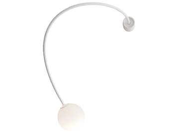 MOONY - LED etched glass wall lamp with swing arm by Karman