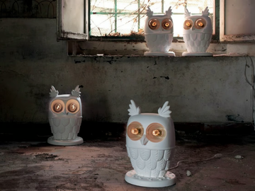 TI.VEDO - Ceramic table lamp by Karman