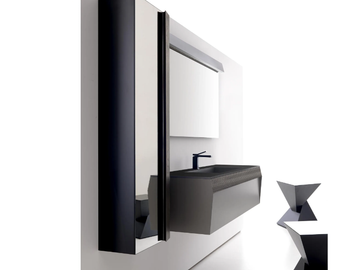 KUT 07 - Wall-mounted vanity unit with drawers by Karol
