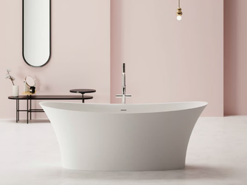 MADRAS - Freestanding oval Kstone bathtub by Karol