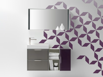 MUTEVOLE 02 - Vanity unit with drawers by Karol