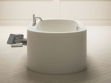 ONEWEEK - Freestanding oval Kcryl bathtub by Karol