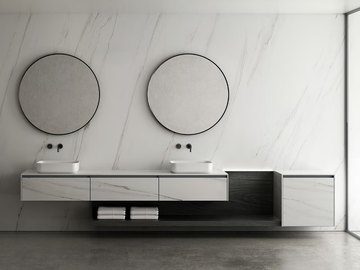TOSCA 06 - Double wall-mounted vanity unit with drawers by Karol