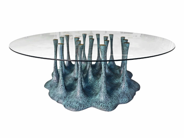 AMAZONIA K2008A - Round fiberglass table by KARPA
