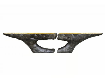 POMPEIA - Oval fiberglass console table by KARPA