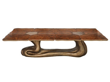 SIGMA K1102 - Rectangular walnut table by KARPA