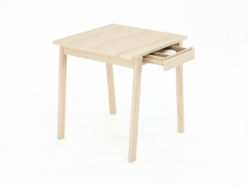 CIRCA17 - Square wooden table with drawers by KARPENTER