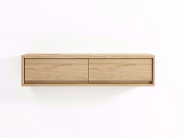 CIRCA17 - Suspended wooden sideboard with drawers by KARPENTER