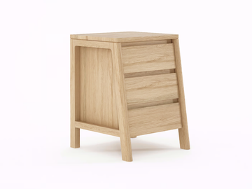 CIRCA17 - Wooden bedside table with drawers by KARPENTER