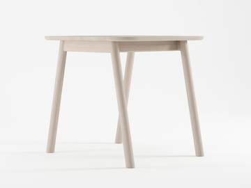 CURBUS - Square solid wood dining table by KARPENTER