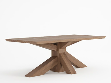 KI - Rectangular oak coffee table by KARPENTER