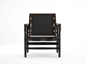 NOMAD - Wooden armchair with armrests by KARPENTER