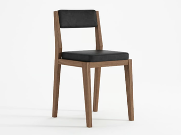 NOUVEAU BISTRO - Upholstered solid wood restaurant chair by KARPENTER