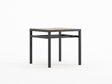 PLANKE 40 - Low square coffee table by KARPENTER