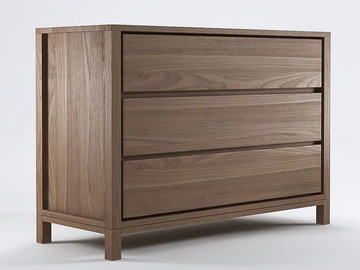 SOLID - Classic style wooden chest of drawers by KARPENTER