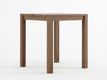 SOLID - Square solid wood dining table by KARPENTER