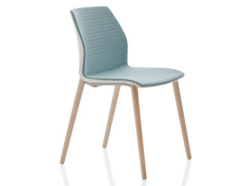 KALEA - Stackable leather chair by Kastel