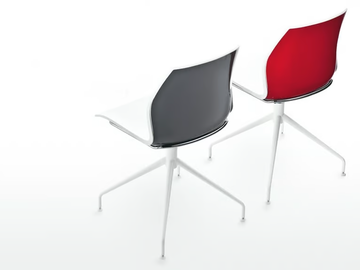 KALEA - Trestle-based plastic chair by Kastel