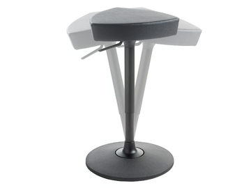 KENSHO - Rocker leather office stool by Kastel