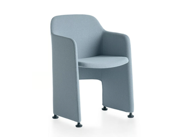 KEY MEET - Fabric training chair with armrests by Kastel
