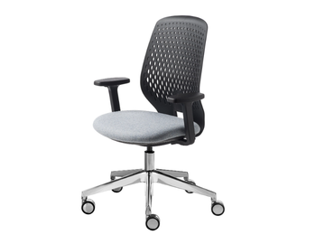 KEY SMART ADVANCED - Plastic office chair with castors with 5-Spoke base by Kastel