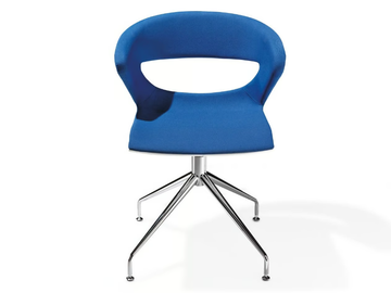 KICCA - Swivel trestle-based chair open back by Kastel