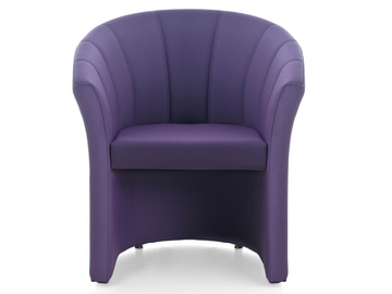 KOSA - Leather reception chair by Kastel
