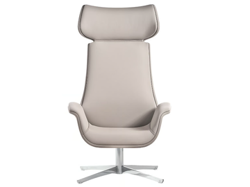 KRITERIA - Trestle-based high-back armchair by Kastel
