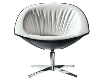 KROKUS - Swivel with 4-spoke base chair with armrests by Kastel
