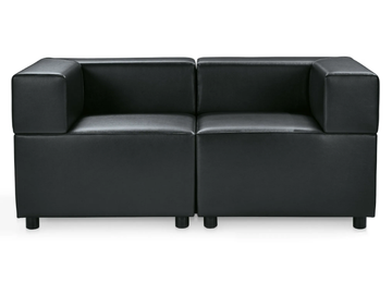 KUADRA - Modular leather armchair by Kastel