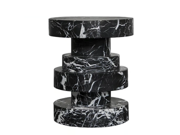 APOLLO - Round marble coffee table for living room by Kelly Wearstler